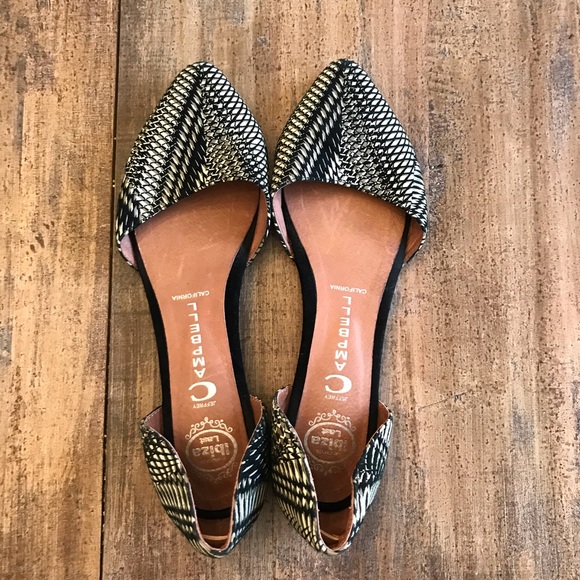 Jeffery Campbell Pointed Toe d’Orsay Flats - Picture 1 of 8